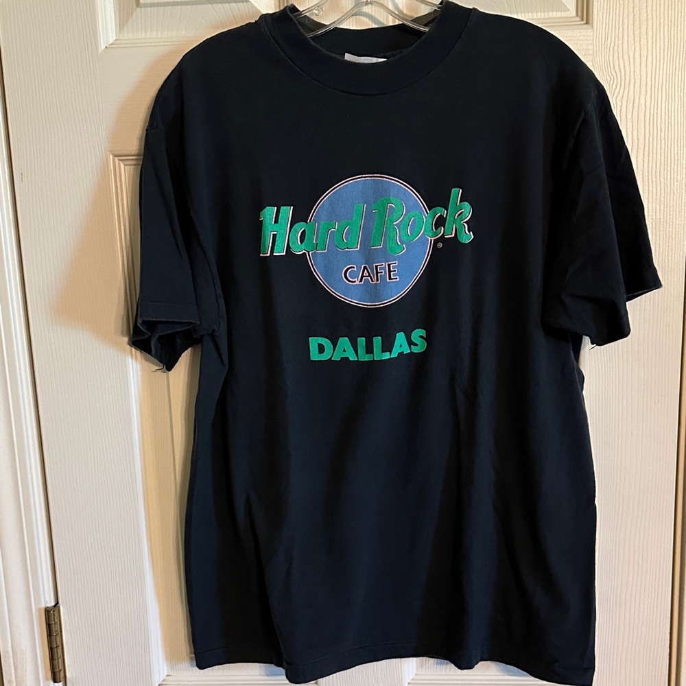 ✨Vintage Hard Rock Cafe Dallas Hanes Adult Size XL Black Tee